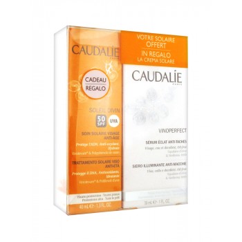 Caudalie Vinoperfect Anti Spots Radiance Serum - 30ml and Facial Sun Care SPF50 - 40ml